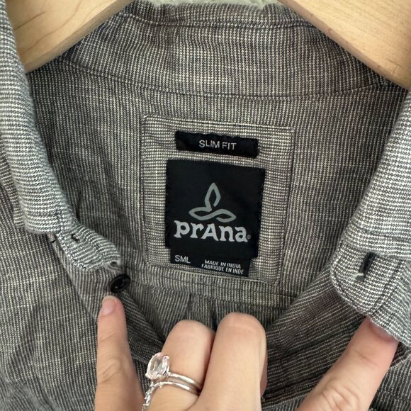 Prana Agua Slim Shirt Size Small - Picture 2 of 5